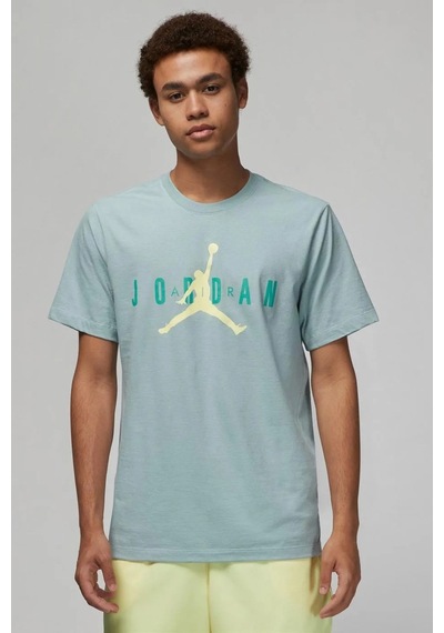 Nike Jordan Air Wordmark Graphic Tshirt Orange Jordan Grafik Baskılı Tişört Yeşil