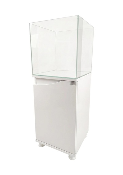 Kanki Pet 40 Cm Ultra Clear Nano Flex Seri Mobilyalı Akvaryum Beyaz 64 Litre