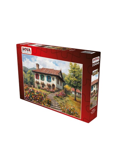 Nova Puzzle 1000 Parça Bahar Rüyası Puzzle - Dağ Evi Ve Merdivenler