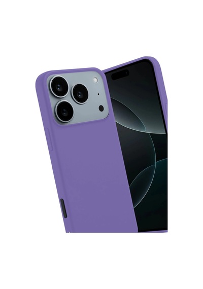Apple iPhone Uyumlu 17 Pro Max First Silikon - Lila Çr