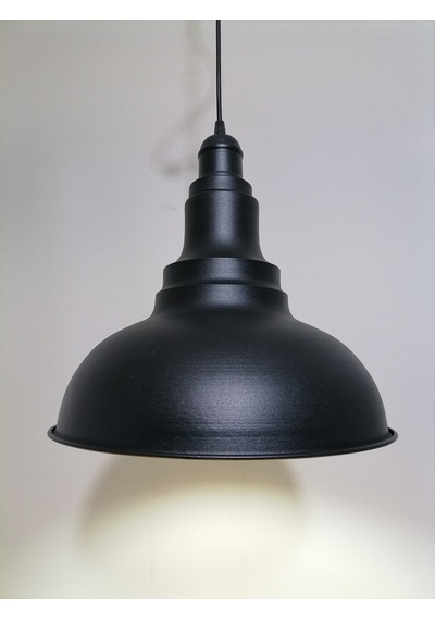 Riolight Retro Siyah Içi Beyaz Tekli Metal Sarkıt Çap: 34Cm (538286142)