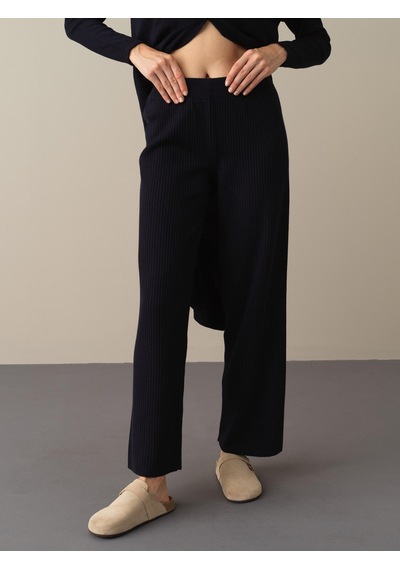 Xint Lacivert Regular Fit Pamuklu Triko Pantolon 850861