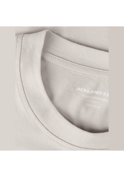 Jack & Jones Erkek Gögüs Baskili Regular Fit Bisiklet Yaka Tisört - Trace - 12308030 Dove