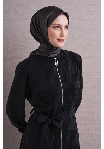 Armine İpek Eşarp 2027 Kış - 9601-54 Koyu Füme Sura