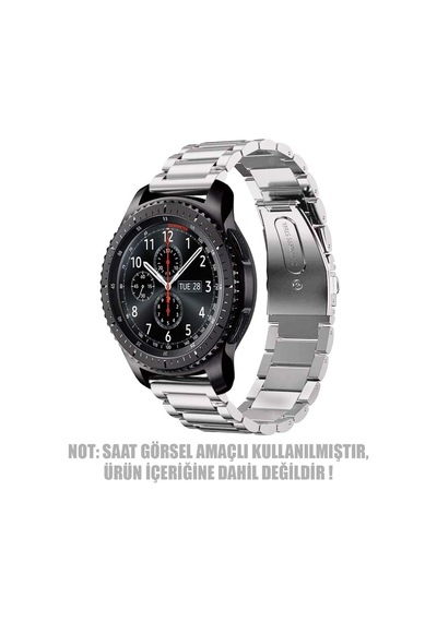 Samsung Galaxy Watch 5 Pro 45mm Metal Stainless Steel Kordon Gümüş Çok Renkli