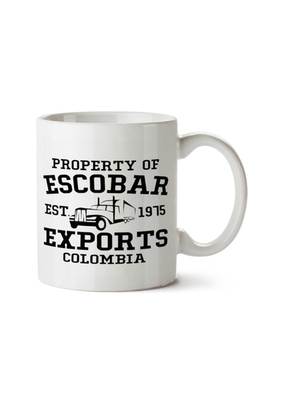 Escobar Exports Colombıa İki Tarafı Baskılı Kupa Bardak Çok Renkli