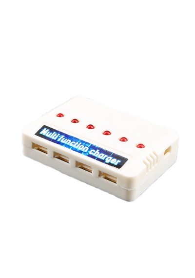 Lipo Pil 6 lı Şarj Cihazı 4 XH Beyaz-2 JST Kırmızı Soket