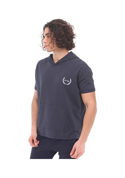 SPQR Kısa Kollu Sweatshirt NEPTUNE LACİVERT