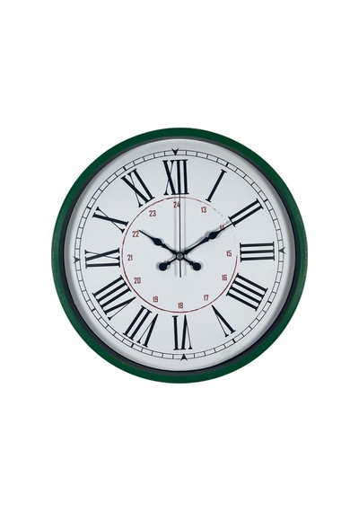 Yeşil 36 Cm Modern Şık Duvar Saati Renkli