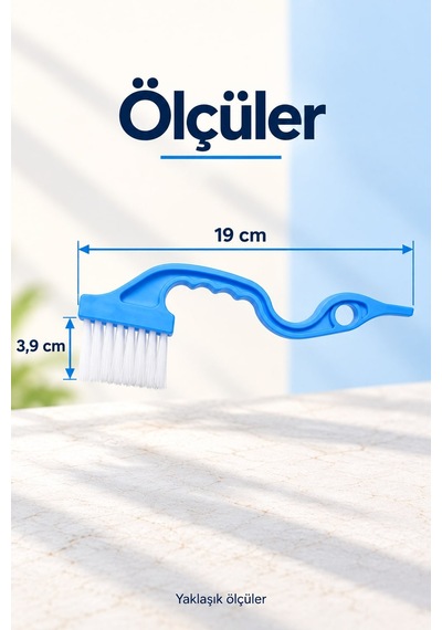 Dip Köşe Kenar Temizleme Fırçası Ve Derz Temizleme Seti