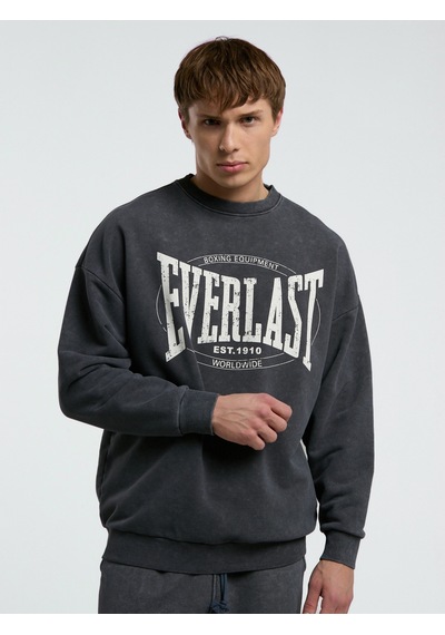 Everlast Authentic Boxing Oversize Antrasit Erkek Sweatshirt Antrasit