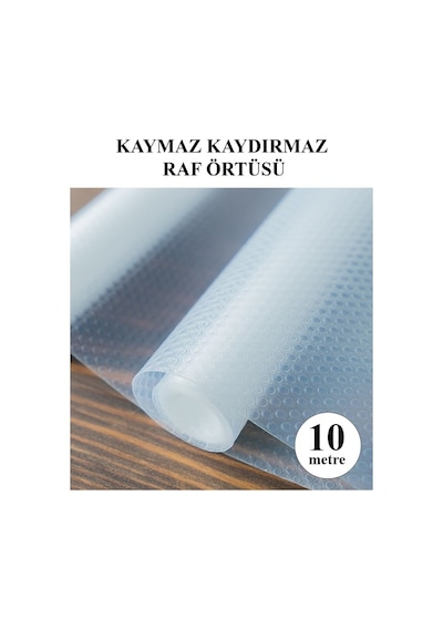 Eva Raflık Kaymaz Dolap İçi Çekmece Raf Örtüsü Kaydırmaz 45 Cm X 10 Metre