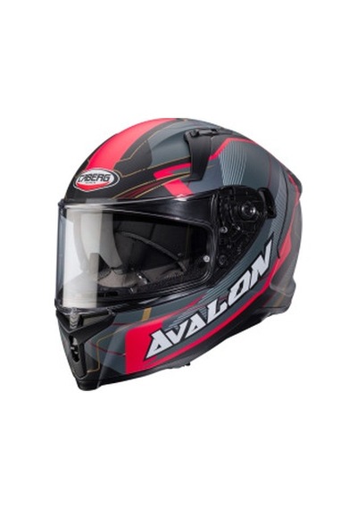 Caberg Avalon X Optıc Motosiklet Kask Gri - Kırmızı - Siyah