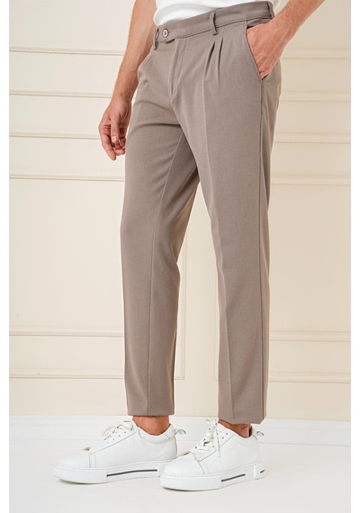 Efor P 1164 Slim Fit Bej Klasik Pantolon Bej