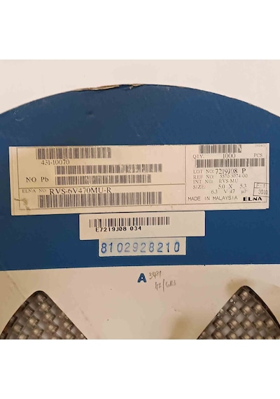 Rvs-6v470mu-r 47mf 6.3v 5x5.3 Smd Kondansatör 167 Adet