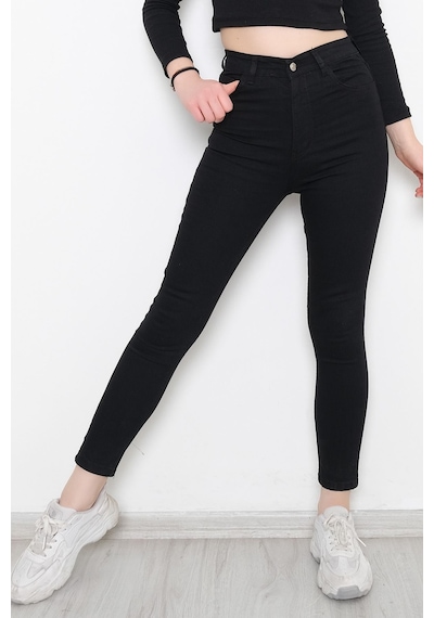 Mokashopin - Dar Paça Kot Pantolon Siyah - 10801.1431. 001