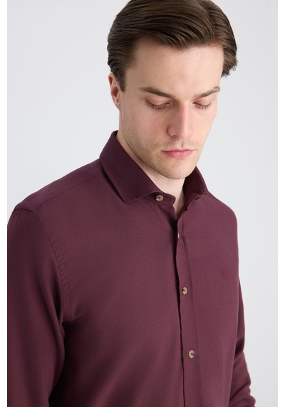 D'S Damat Ds Damat Comfort Bordo Gabardin Gömlek 5hc02kx03327m B01