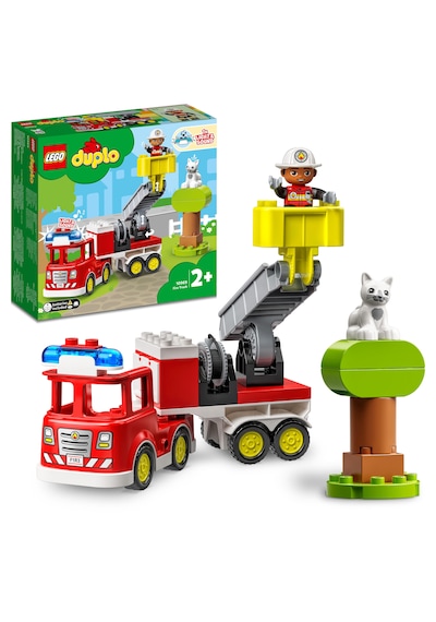 LEGO® DUPLO® İtfaiye Kamyonu 10969 - 2 Yaş & Üzeri Çocuklar için Eğitici Oyuncak Yapım Seti (21 Parça)