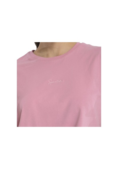 Sportive Ube Kadın Pembe Günlük Stil T-shirt 25yk015-pmbe Pembe