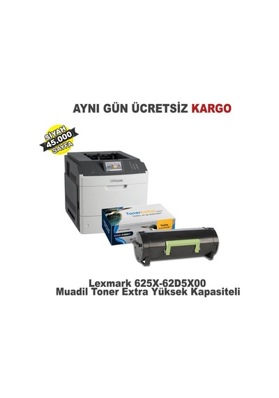 Lexmark Ms811De | 62D5X00 ( 625X ) Uyumlu Toner 45.000 Sayfa