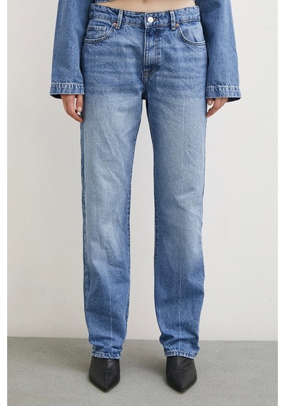 Never More Beş Cepli Yülsel Bel Regular Fit Jean Mavi Mavi
