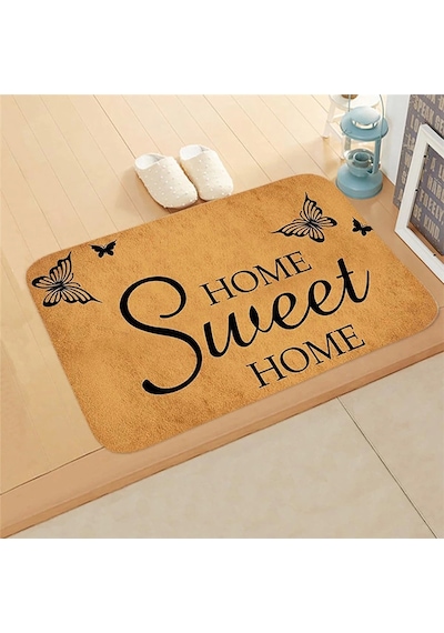 Esnature Evim Evim Güzel Evim Home Sweet Home Kahverengi Kapı Önü Paspası 45x70 Cm Çok Renkli Esnature Evim Evim Güzel Evim Home Sweet Home Kahverengi Kapı Önü Paspası 45x70 Cm Çok Renkli