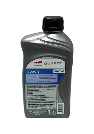 Total Quartz 7000 S 10W-40 A3/b4 Sentetik Motor Yağı 1 L