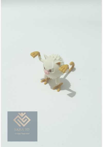Pokemon Mıknatıslı Poke Topu Mankey Hediyeli