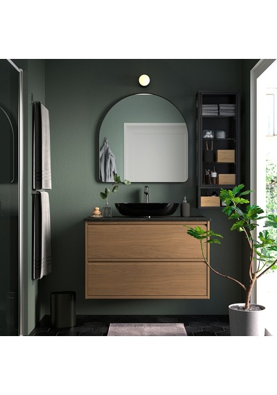 Ikea Lindbyn Duvar Aynası 80x80 Cm Siyah