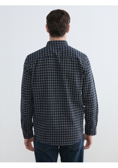 Lcwaıkıkı Classic Siyah Regular Fit Ekose Erkek Gömlek