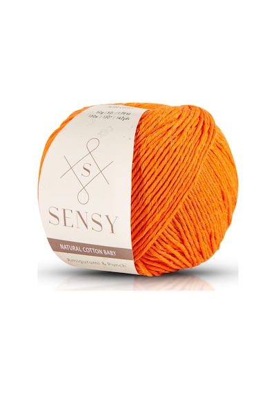 Premium Amigurumi Ipi Punch Panç Baby Soft Cotton 50 Gr Örgü Ip Portakal