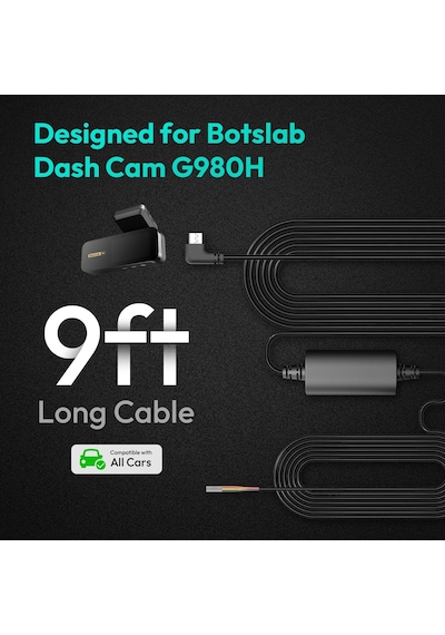 Lexroo Kablo Kiti Tip C Dash Cam G980h/g980h Pro/g980h Multi Kanal Araç İçi Kamera