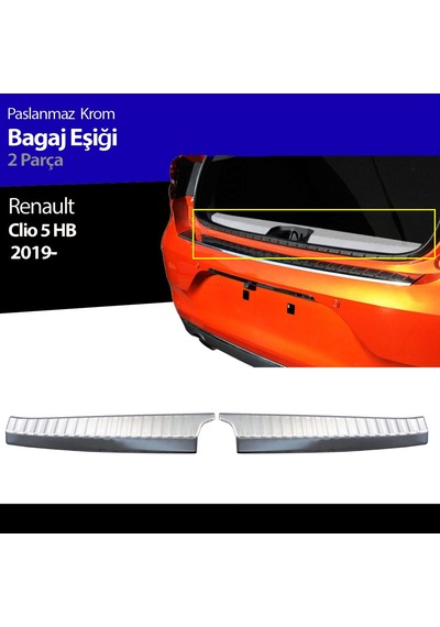 Renault Clio 5 Bagaj İç Eşiği Kromu Nikelajı 2019 Sonrası