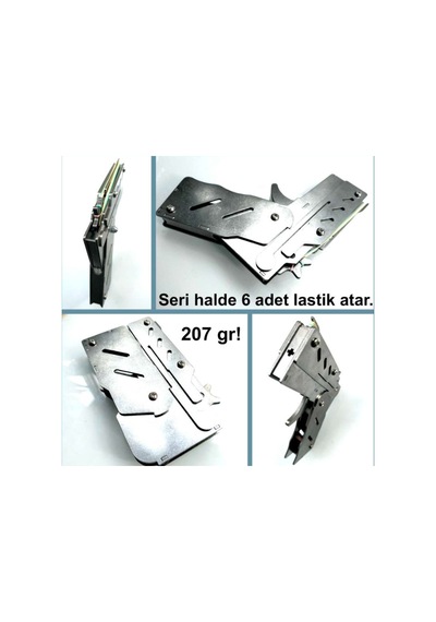 Omeniv Som Çelik Lastik Atar Katlanır Tabanca Cnc Yapım Oyuncak