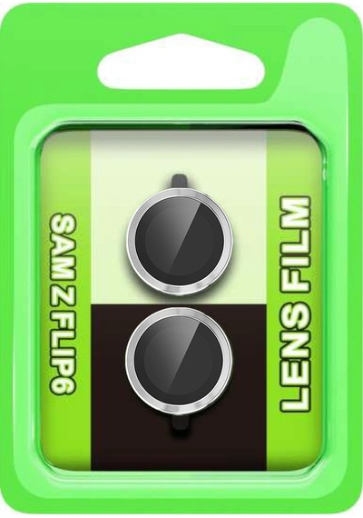Gld-spt- Newface Samsung Uyumlu Galaxy Z Flip 6 Raze Metal Kamera Lens - Gümüş