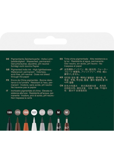 Faber-castell Pitt Artist Pen Çizim Kalemi Fırça Uç Classic Acade Çok Renkli