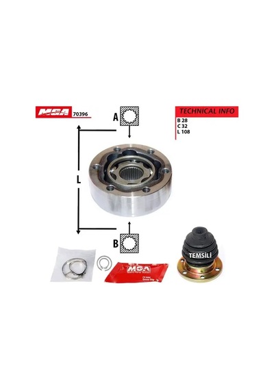 Mga 70396 Ic Aks Kafasi 443498103a