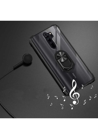 Xiaomi Redmi Note 8 Pro Kilif Standli Yüzüklü Mola Silikon Kapak 392711799