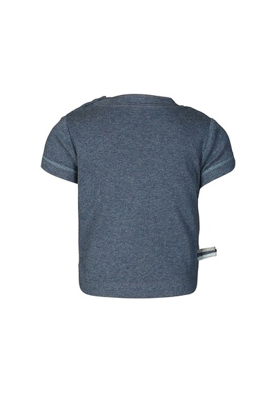 Organicera Organik Kısa Kollu Tshirt,Indıgo Melanj Çok Renkli