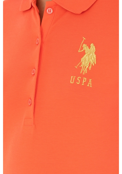 U.S. Polo Assn. Kadın Nar Çiçeği Basic Polo Yaka Tişört 50280071-VR039