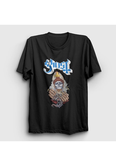 Presmono Unisex Hands Ghost T-shirt Siyah