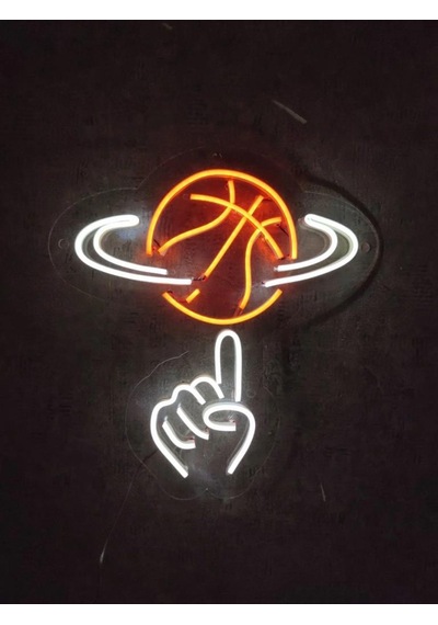 Basketbol Topu Neon Tabela Neon Yazı Dekoratif Aydınlatma