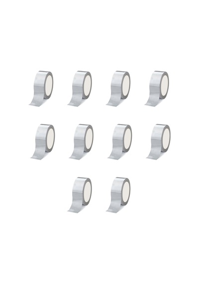 Omeyva Takviyeli Tamir Bandı - İzolasyon Onarım Çadır Bandı - Gri - 48 Mm X 10 Yrd - 10 Rulo
