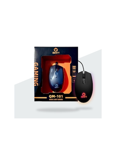 Qpart QM-101 Usb Rainbow Işıklı Oyuncu Mouse