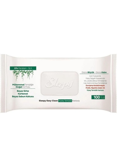 Sleepy Easy Clean Yüzey Temizlik Havlusu 100 Yaprak Tekli