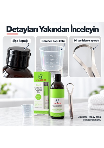 Yues Oil Pulling Ağız Bakım Yağı 237 Ml Dil Temizleyici Hediyeli