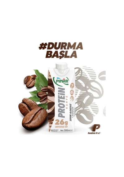 Kahveli Protein Süt 500 Ml X 12 Adet