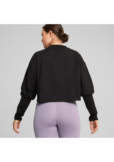 Puma Studio Cloudspun Crew Kadın Siyah Sweatshirt525688
