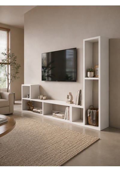 Oslo Beyaz İkili Modüler Çok Amaçlı Dikey Raf Ünitesi Tv Ünitesi Kitaplık Konsol Dekoratif Düzenleyici Dresuar Çiçeklik Oslo Beyaz İkili Modüler Çok Amaçlı Dikey Raf Ünitesi Tv Ünitesi Kitaplık Konsol Dekoratif Düzenleyici Dresuar Çiçeklik