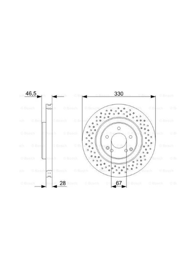 Mercedes C Serisi 203 C220cdı 2.2 2003-2007 Bosch Ön Disk 2 Adet